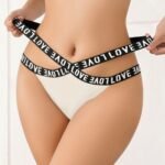 Lirona Kadın Fantezi Külot Kurdele Model 1028 - Beyaz