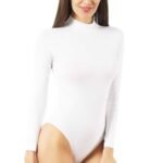 Lirona Pamuklu Tesettür Body - Beyaz