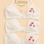 Lirona 3'Lü Paket Kız Çocuk Taşlı Pamuk Alıştırma Sütyen Büstiyer Taşlı - Beyaz