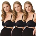 Lirona 3'Lü Paket Kadın Pamuk Likralı Hamile Lohusa Yüksek Bel Bato Külot - Siyah