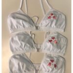 Lirona 3'Lü Paket Kız Çocuk Taşlı Pamuk Alıştırma Sütyeni Likralı Pedsiz Lastik Askılı - Beyaz