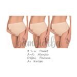 Lirona 3'lü Pamuklu Hamile Lohusa Kadın Külot - Ten