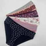 Lirona Desenli Kadın Pamuklu Büyük Beden Külot 7 Adet - Çok Renkli