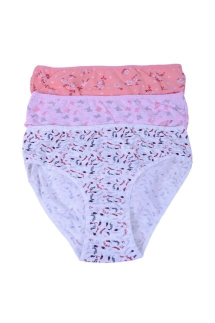 Lirona Kadın Desenli Külot 3'Lü Paket