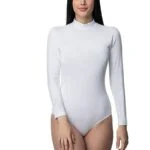 Lirona Kadın Pamuklu Uzun Kollu Dikyaka Çıtçıtlı - Beyaz