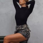 Lirona Kadın Pamuklu Uzun Kollu Dikyaka Çıtçıtlı - Siyah